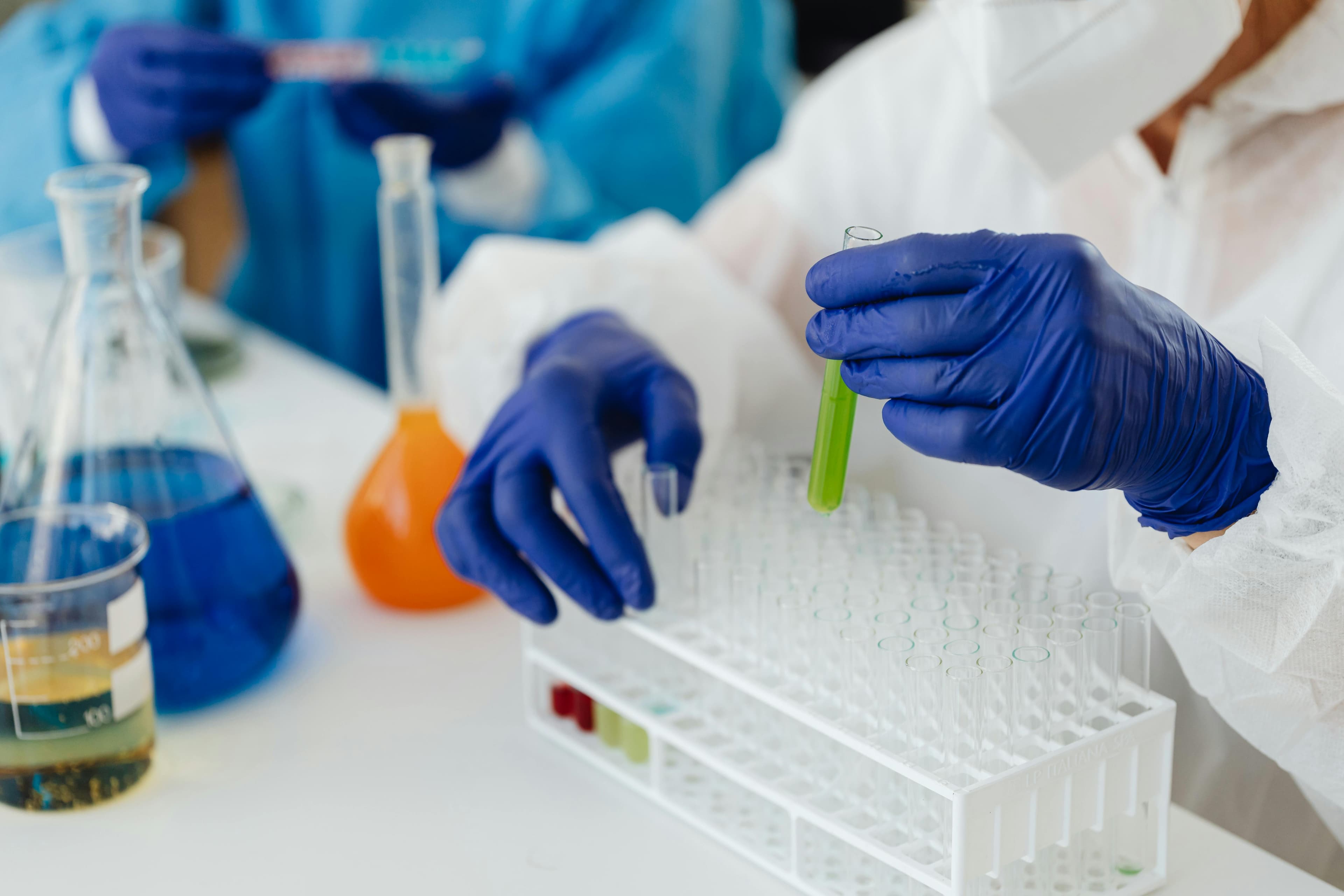Chemists and laboratory research